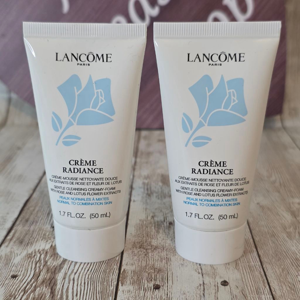 Lancome Creme Radiance Gentle Cleansing Creamy-Foam White/Blue 1.7 oz